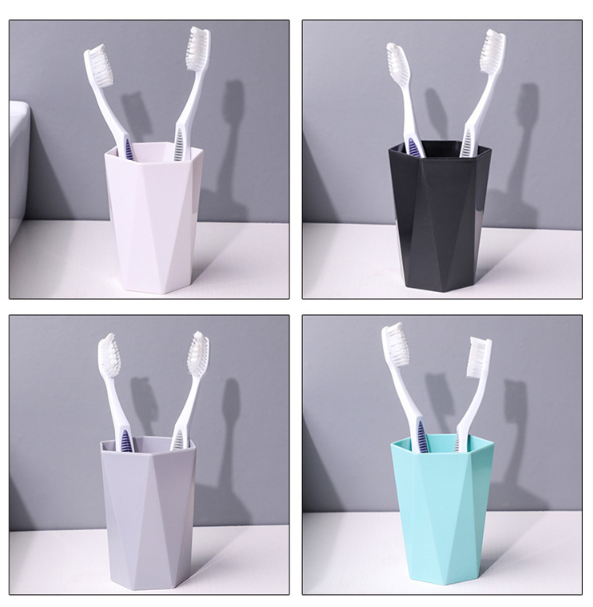cốc nhựa kim cương đánh răng, cốc nhựa đựng bàn chải đánh răng A1651