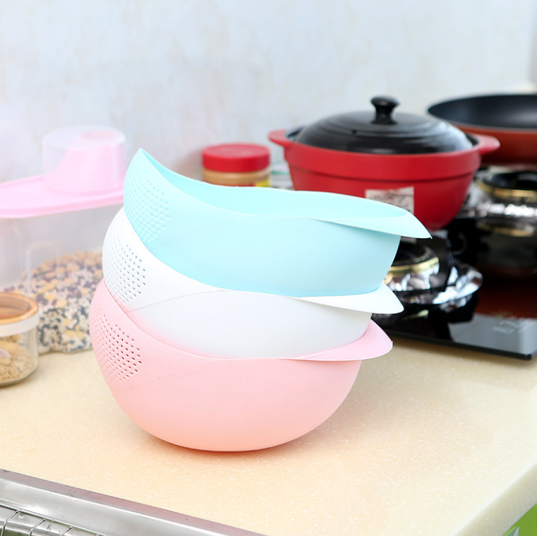 Dụng cụ rửa vo gạo đa năng nhà bếp giỏ rửa rau củ thoát nước rửa rây vo gạo bằng nhựa đa năng A1652