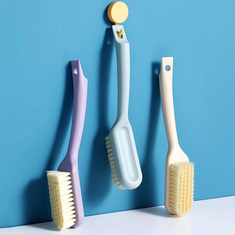 Bàn chải giày lông mềm cán dài bàn chải phòng tắm chà rửa giặt quần áo vệ sinh đa năng A1653