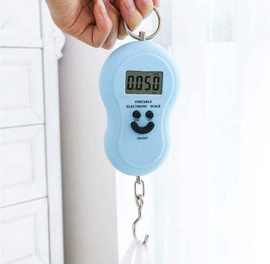 Cân điện tử cầm tay 50kg cân chính xác cân điện tử gram cân thực phẩm lò xo bỏ túi tiện lợi A1742