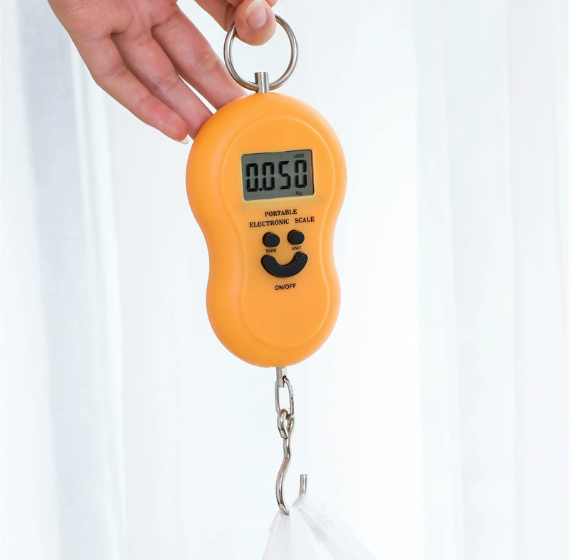 Cân điện tử cầm tay 50kg cân chính xác cân điện tử gram cân thực phẩm lò xo bỏ túi tiện lợi A1742