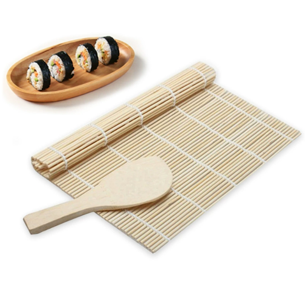 Dụng cụ làm sushi cơm cuộn hàn quốc rèm tre cuốn sushi rong biển cuộn cơm A1751