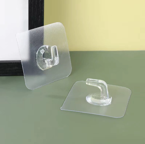 Móc dán treo tường trong suốt treo quần áo vật dụng, móc dán tường không đục lỗ cho cửa nhà bếp phòng tắm A1723