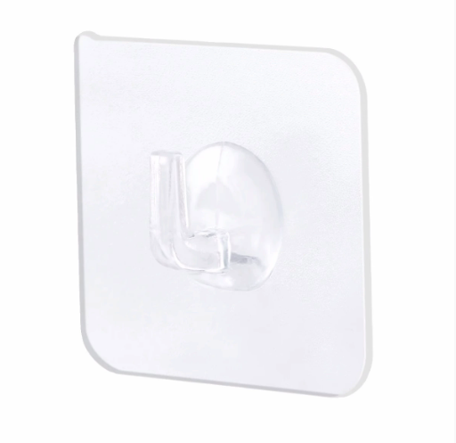 Móc dán treo tường trong suốt treo quần áo vật dụng, móc dán tường không đục lỗ cho cửa nhà bếp phòng tắm A1723