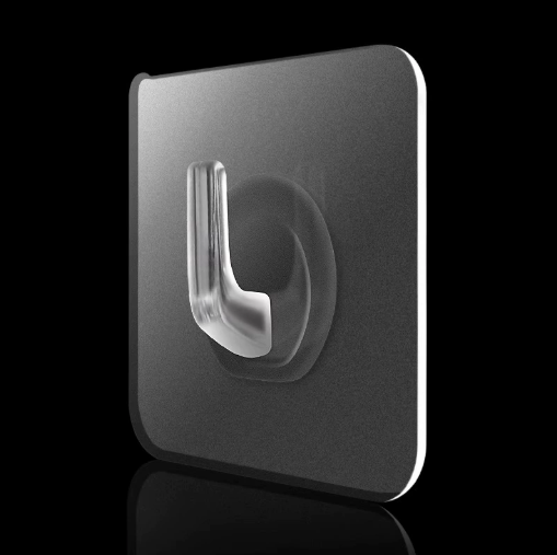 Móc dán treo tường trong suốt treo quần áo vật dụng, móc dán tường không đục lỗ cho cửa nhà bếp phòng tắm A1723