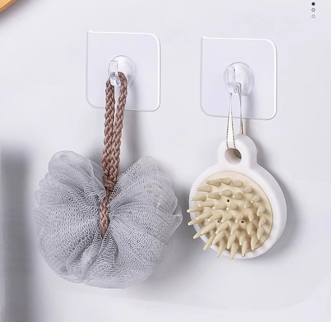 Móc dán treo tường trong suốt treo quần áo vật dụng, móc dán tường không đục lỗ cho cửa nhà bếp phòng tắm A1723