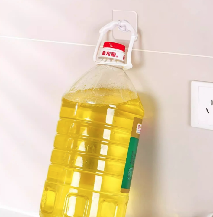 Móc dán treo tường trong suốt treo quần áo vật dụng, móc dán tường không đục lỗ cho cửa nhà bếp phòng tắm A1723