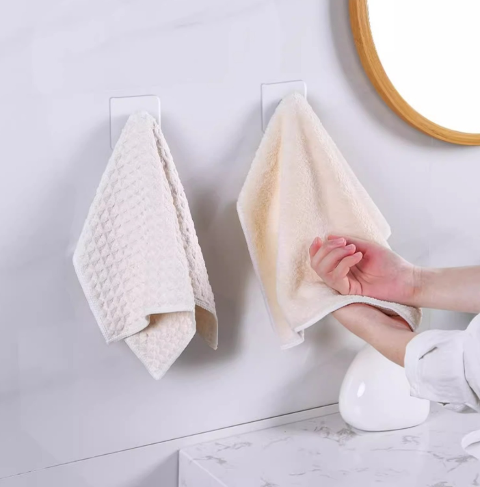 Móc dán treo tường trong suốt treo quần áo vật dụng, móc dán tường không đục lỗ cho cửa nhà bếp phòng tắm A1723