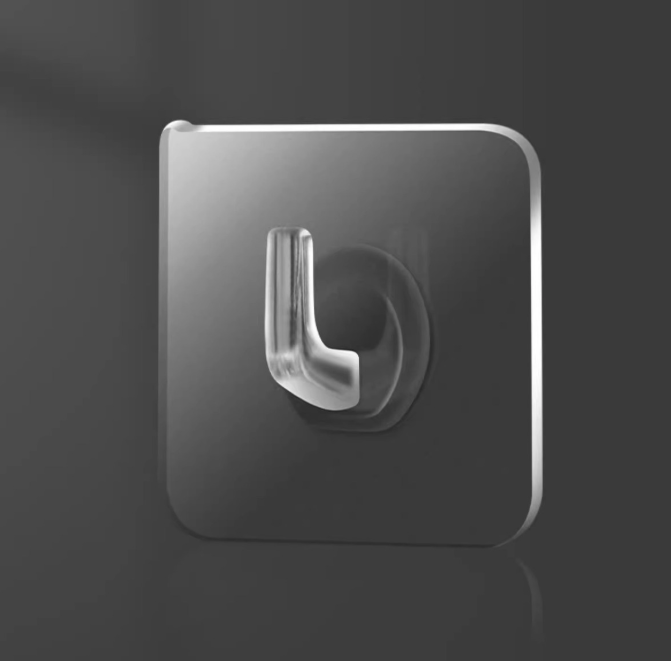 Móc dán treo tường trong suốt treo quần áo vật dụng, móc dán tường không đục lỗ cho cửa nhà bếp phòng tắm A1723