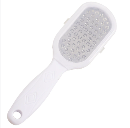 Dụng cụ mài gót chân inox tay cầm dài chà gót chân loại bỏ tế bào chết da khô nứt nẻ mềm mại A1753