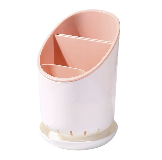 Giá nhựa đựng muỗng đũa nĩa nhà bếp, ống đựng đũa quán ăn  nhà hàng màu nhẹ nhàng  sắp xếp gọn gàng A2853