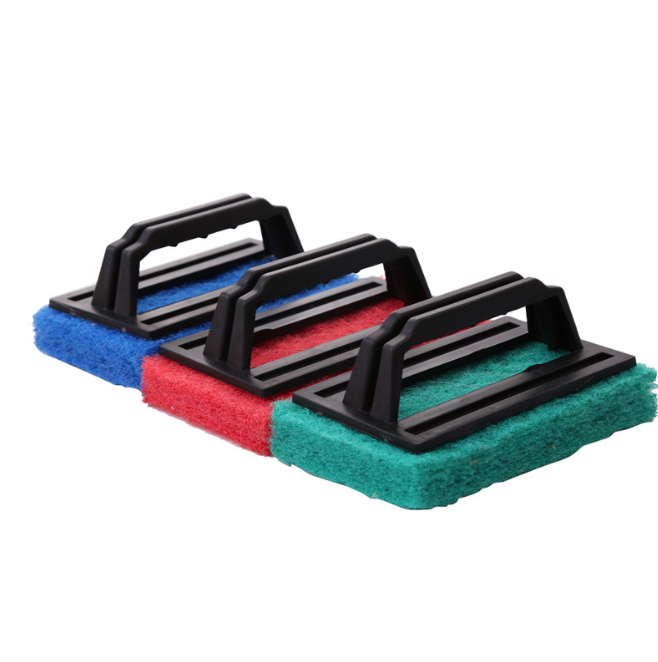 Bàn chải bọt biển vệ sinh bồn rửa nhà bếp có tay cầm, bàn chà cọ nồi lau chùi nhà bếp nhà tắm A3724