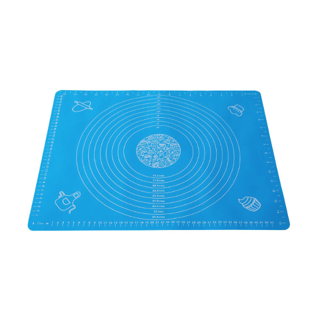 Thảm nhào bột silicon có vạch chia độ, thớt chống trượt và chống dính làm bánh tấm lót chống dính A3734