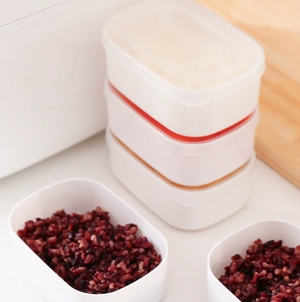 Hộp đựng thức ăn gia đình kiểu Nhật hộp đựng thức ăn trưa có nắp đậy, Hộp Chia đồ ăn bỏ tủ lạnh A4912