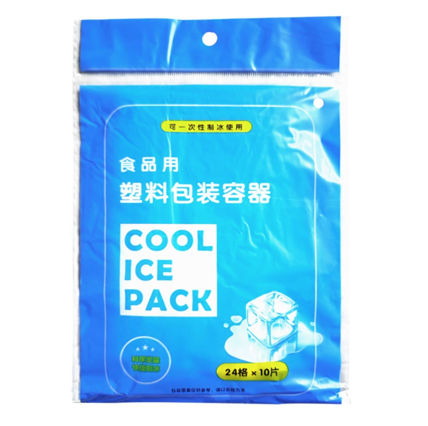 Bịch 10 Túi làm đá 24 Viên dùng một lần khuôn đá viên tự niêm phong có thể xé được, khuôn làm thạch rau câu A4941