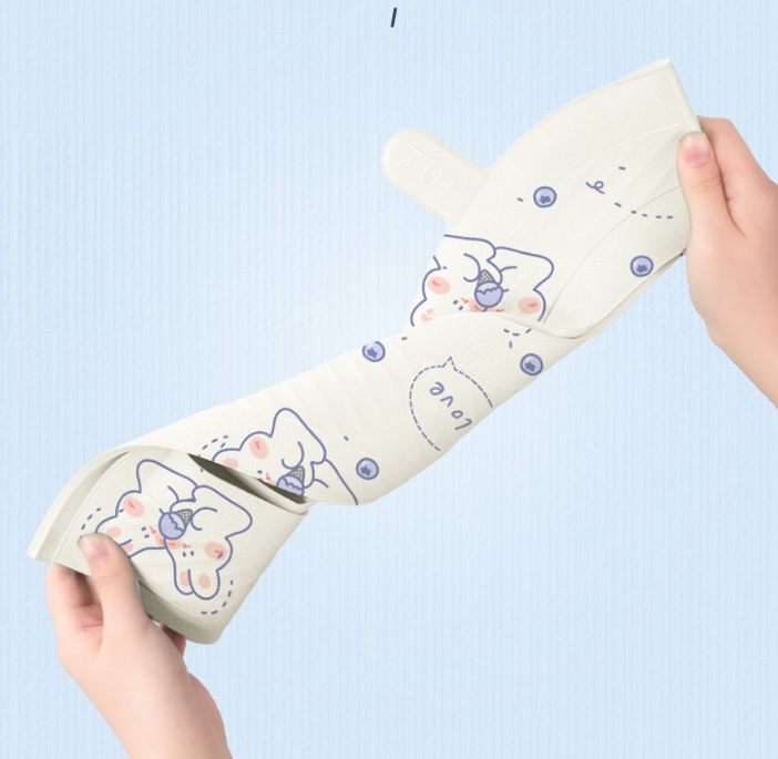 Đệm bệ bồn cầu giữ ấm HỌA TIẾT mùa đông hạn chế vi khuẩn vỏ bọc bệ bồn cầu bằng xốp silicon EVA chống thấm A4962-Mau Hoa Tiet