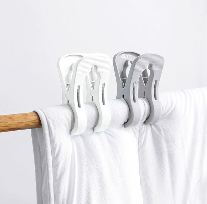 Kẹp đôi phơi quần áo chăn ga chống gió lớn kẹp nhựa kẹp quần áo kẹp ga trải giường gấu bông sấy khô A5013