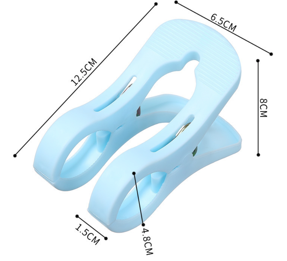 Kẹp đôi phơi quần áo chăn ga chống gió lớn kẹp nhựa kẹp quần áo kẹp ga trải giường gấu bông sấy khô A5013