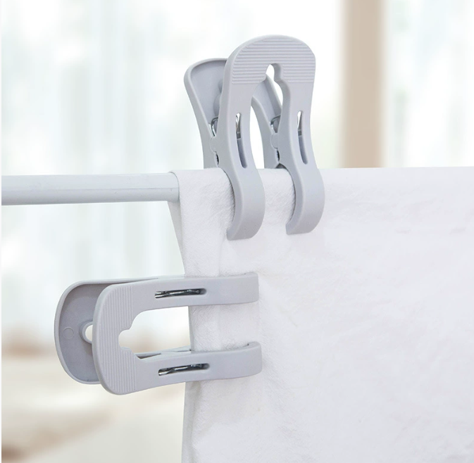 Kẹp đôi phơi quần áo chăn ga chống gió lớn kẹp nhựa kẹp quần áo kẹp ga trải giường gấu bông sấy khô A5013
