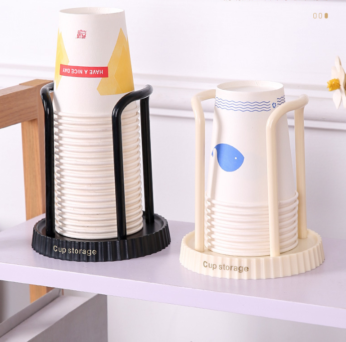Giá để cốc giấy dùng 1 lần để bàn, Khay để cốc giấy cạnh bình nước uống cửa hàng quán ăn tiệm Spa L1022