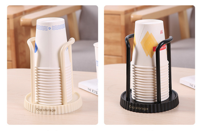 Giá để cốc giấy dùng 1 lần để bàn, Khay để cốc giấy cạnh bình nước uống cửa hàng quán ăn tiệm Spa L1022