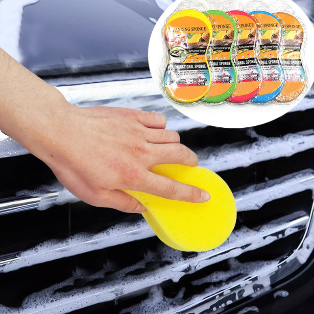 Bọt biển rửa xe hình số 8 bọt biển nén chân không hình tổ ong rửa xe đánh bóng xe L1052