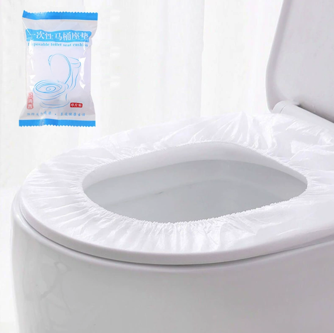 Tấm lót bồn cầu vải không dệt dùng một lần dày dặn, bệ ngồi bồn cầu du lịch khách sạn phòng vi khuẩn lây bệnh L1131