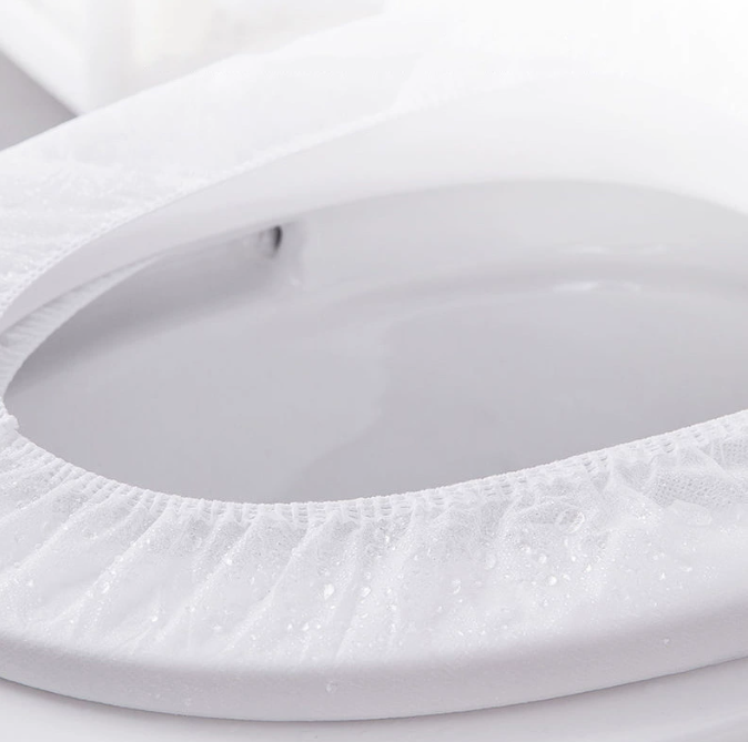 Tấm lót bồn cầu vải không dệt dùng một lần dày dặn, bệ ngồi bồn cầu du lịch khách sạn phòng vi khuẩn lây bệnh L1131