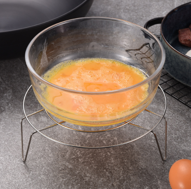 Giá hấp hình tròn bằng thép không gỉ, giá đỡ nồi, khay hấp ba chân giá hấp rau củ L1132