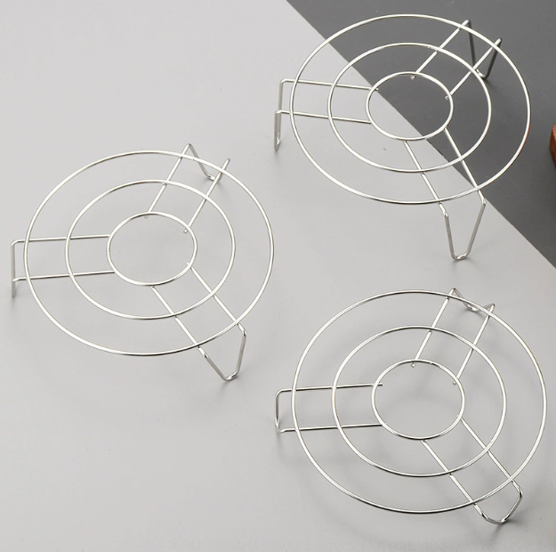 Giá hấp hình tròn bằng thép không gỉ, giá đỡ nồi, khay hấp ba chân giá hấp rau củ L1132