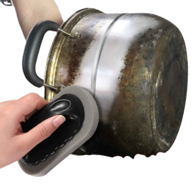 Bàn chà nhám chà nồi tẩy gỉ sét bằng bọt biển có tay cầm, bàn chải rửa chén vệ sinh nhà bếp L1152