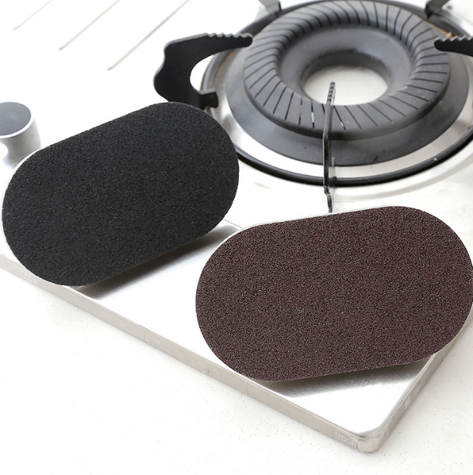 Bàn chà nhám chà nồi tẩy gỉ sét bằng bọt biển có tay cầm, bàn chải rửa chén vệ sinh nhà bếp L1152