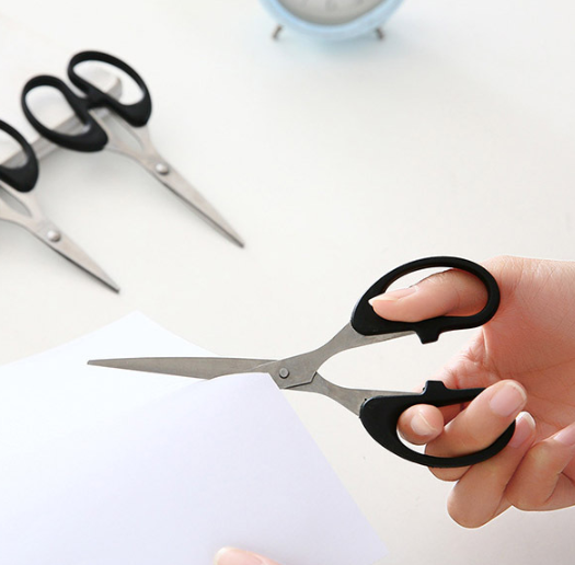 Kéo văn phòng kéo cắt giấy thủ công bằng thép không gỉ, dụng cụ văn phòng cắt giấy L1213