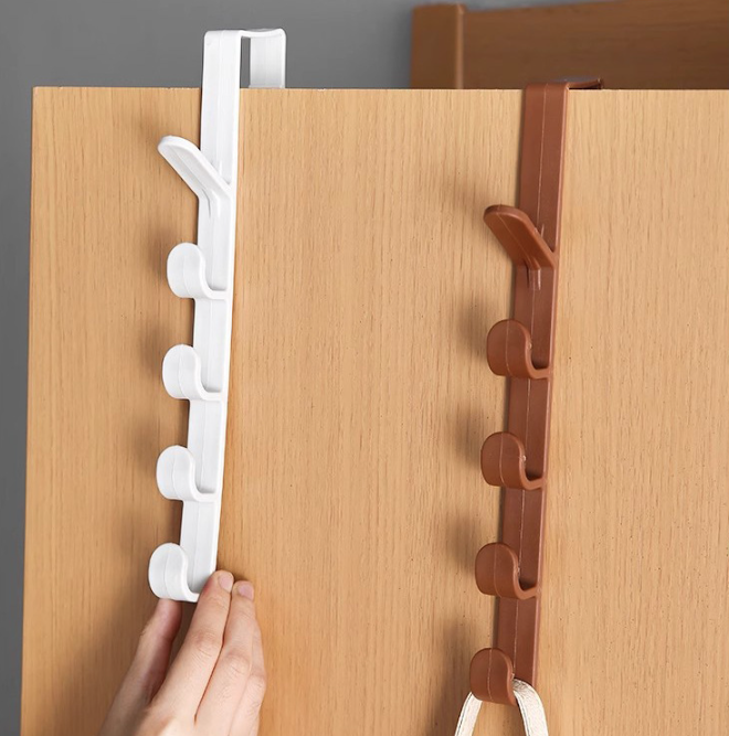 Móc treo cửa chữ L móc quần áo vật dụng nón mũ đa năng móc treo sau giá đỡ treo cửa tủ cửa phòng L1223