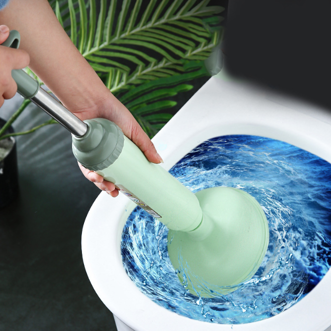 Dụng cụ thông thụt thông tắc ngẽn bồn cầu nhà vệ sinh tay đẩy chân không thông tắc cống L1233