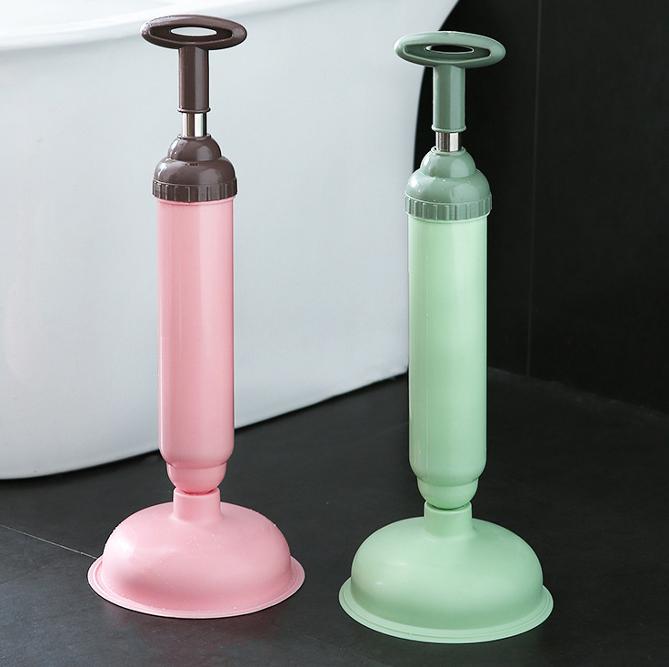 Dụng cụ thông thụt thông tắc ngẽn bồn cầu nhà vệ sinh tay đẩy chân không thông tắc cống L1233