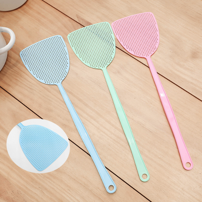 Vợt đập ruồi đập muỗi cán dài bằng nhựa dẻo, vợt đuổi ruồi muỗi tránh ô nhiễm lây bệnh L1311