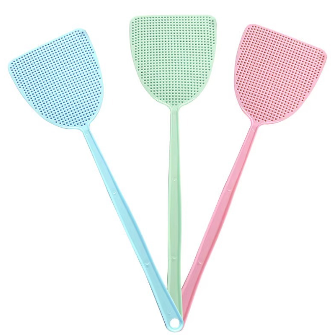 Vợt đập ruồi đập muỗi cán dài bằng nhựa dẻo, vợt đuổi ruồi muỗi tránh ô nhiễm lây bệnh L1311