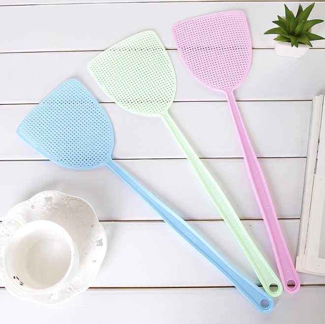 Vợt đập ruồi đập muỗi cán dài bằng nhựa dẻo, vợt đuổi ruồi muỗi tránh ô nhiễm lây bệnh L1311