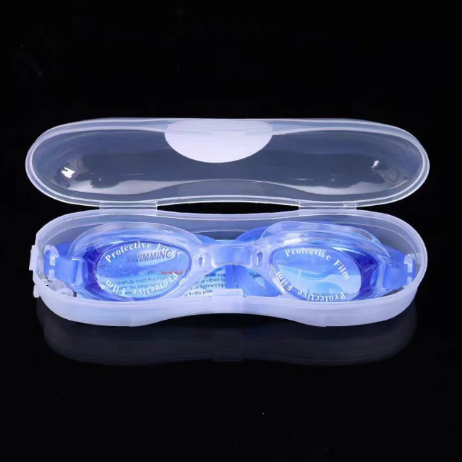 Kính bơi người lớn bảo vệ mắt có hộp, Kính bơi chống nước chống sương mù, Kính lặn hồ bơi đi biển L1321