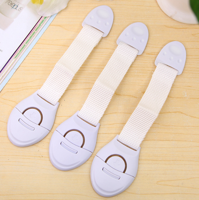 Khóa an toàn cho trẻ em Khóa ngăn kéo Khóa vải Bảo vệ Khóa tủ lạnh Khóa cửa tủ ngăn kẹp tay trẻ em L1332