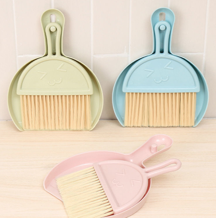 Bộ chổi và hót rác mini để bàn, bộ ki hốt rác chổi vệ sinh bàn phím máy tính ô tô, vệ sinh phòng khách sofa L1342