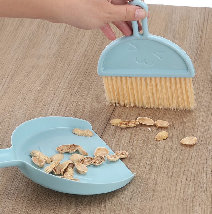 Bộ chổi và hót rác mini để bàn, bộ ki hốt rác chổi vệ sinh bàn phím máy tính ô tô, vệ sinh phòng khách sofa L1342
