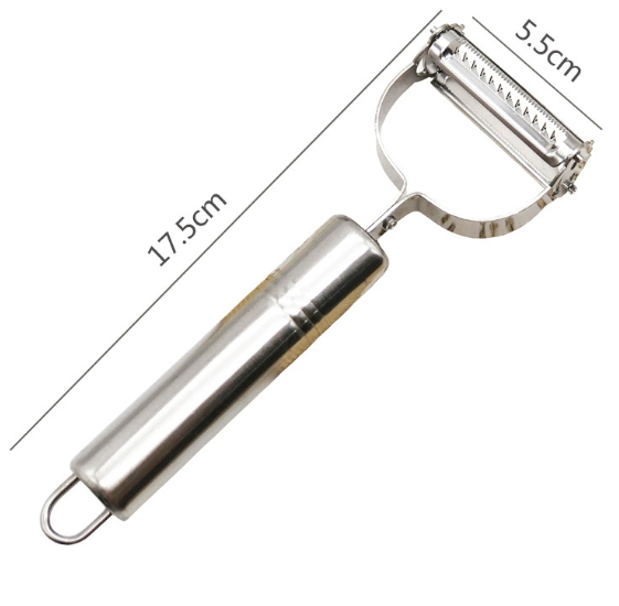 Dụng cụ gọt vỏ mặt cười bằng thép không gỉ đa năng, dụng cụ gọt vỏ khoai tây gọt vỏ trái cây rau củ L1343