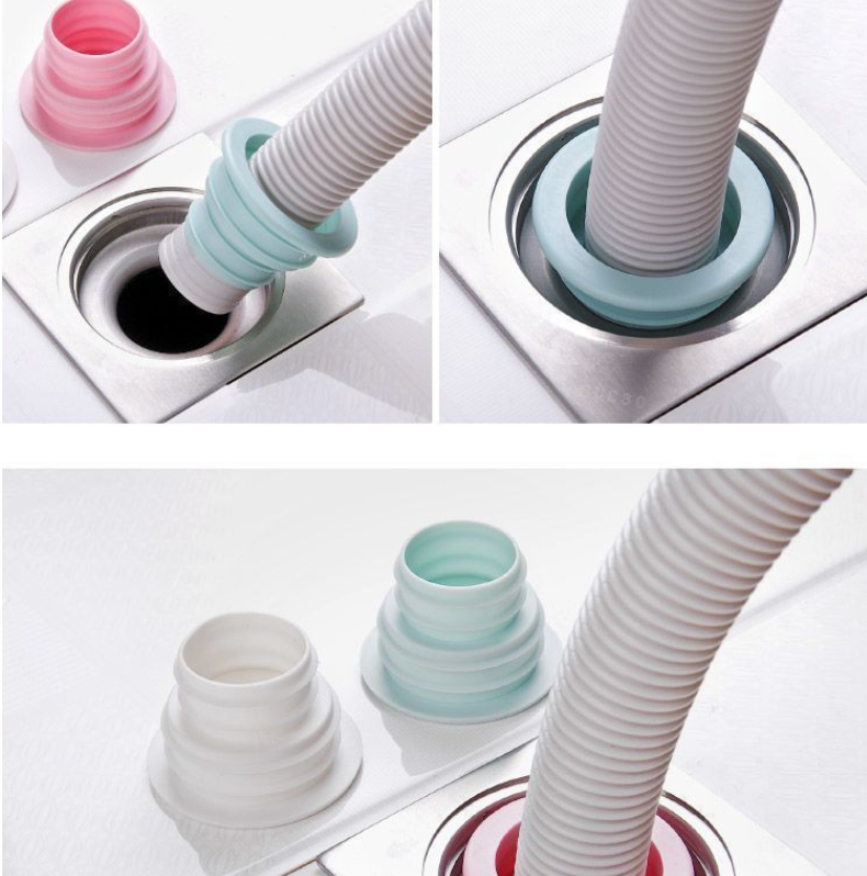 Nút Silicone bịt kín chặn mùi ống thoát nước bồn rửa chén nhà vòng đệm khử mùi nút bịt kín ống thoát nước máy giặt L1412