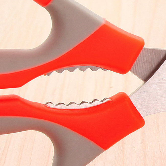 Kéo nhà bếp bằng thép không gỉ, kéo cắt hoa, may vá, dụng cụ mở nắp chai, kéo cắt đa năng L1414