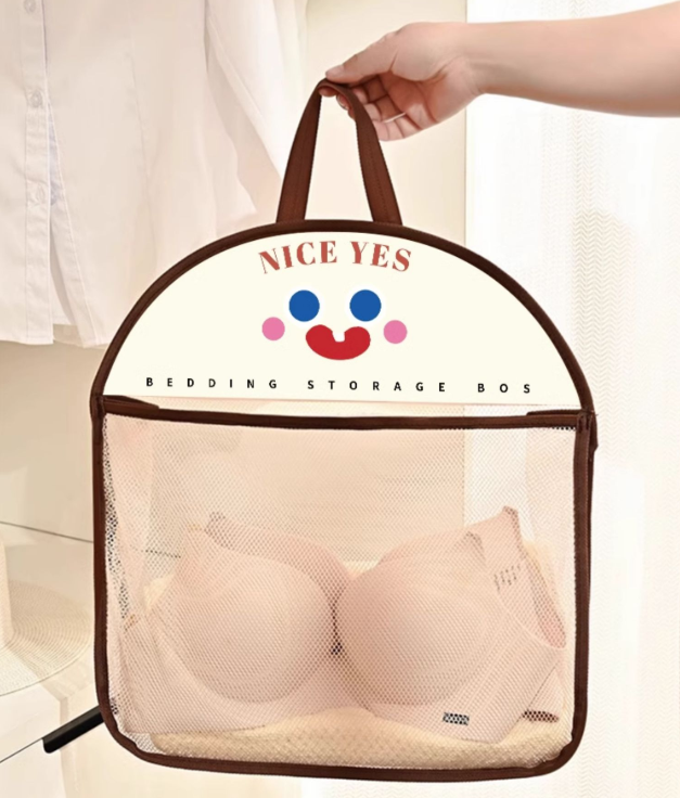 Túi lưới đựng đồ lặt vặt treo tường, túi đựng đồ lót, túi treo tất, túi đựng quần áo, túi treo cửa L1423