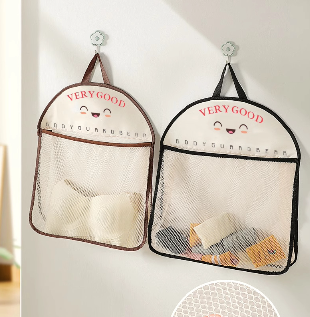 Túi lưới đựng đồ lặt vặt treo tường, túi đựng đồ lót, túi treo tất, túi đựng quần áo, túi treo cửa L1423