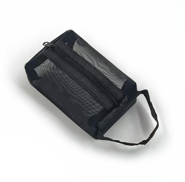 Túi lưới trong suốt đựng mỹ phẩm mini có khóa kéo nhỏ, đựng tiền xu, son môi, chìa khóa, túi đựng thẻ L1433