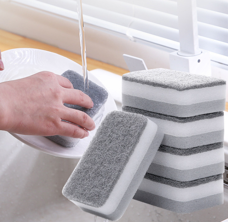Miếng bọt biển hai mặt dùng để lau chùi nhà bếp, miếng bọt biển rửa chén, miếng giẻ rửa chén L1452